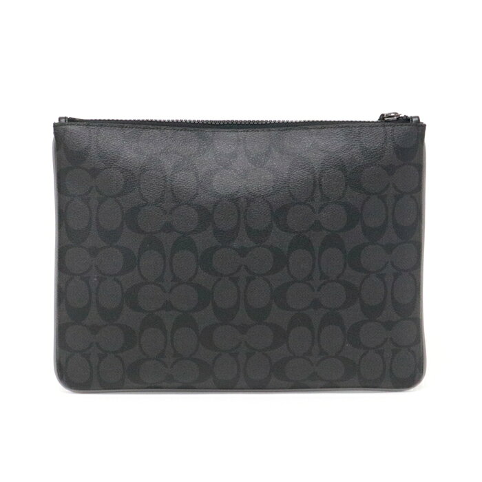 コーチ COACH クラッチバッグ PVC / レザー シグネチャー パーティキャット F87840...