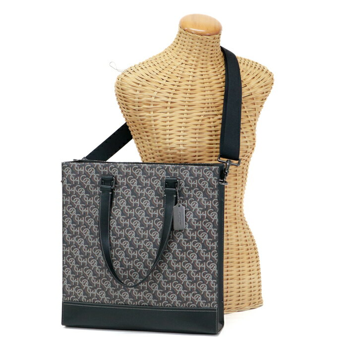 コーチ COACH グラハム ストラクチャード トート PVC / リファインド カーフ レザー シグネチャー モノ..