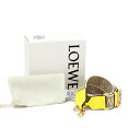 【Aランク】 ロエベ LOEWE アナグラム ストラップ ジャカード (キャンバス) / カーフレザー リピート柄 / ロゴ / ライム柄 C073T87X01...