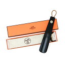 【Aランク】 エルメス HERMES セリエ シューホーン ショート 19cm ウッド (木製) / レザー ブナ材 SV金具 靴ベラ アクセサリー メンズ レ...