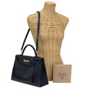 【Aランク】 エルメス HERMES ケリー32 外縫い ボックスカーフ (レザー) GD金具 □B刻印 1998年 ハンドバッグ 手提げかばん トップハンドル...