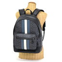 【Aランク】 コーチ COACH チャールズ バックパック イン シグネチャーキャンバス ヴァ—シティ ストライプ PVC / レザー F26066...