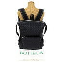 【ABランク】 ボッテガ ヴェネタ BOTTEGA VENETA バックパック カーフレザー イントレチャート 653118 リュック かばん デイパック メン...