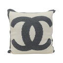 【ABランク】 シャネル CHANEL ダブル フェイス CC ココマーク クッション ウール70% / シルク20% / カシミヤ10% ココマーク 15O2...