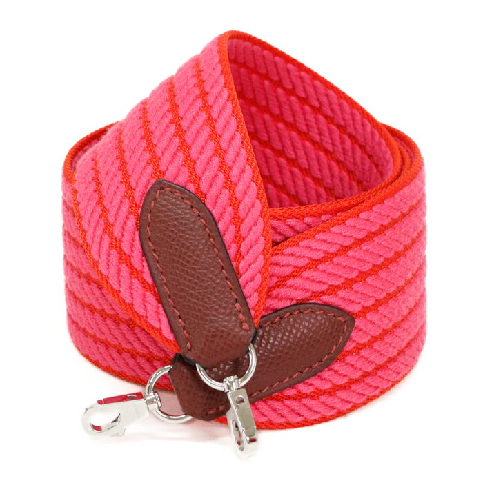 Rakuten - 【SAランク】 エルメス HERMES バンドリエール ミニ専用 トワル (キャンバス) / エプソン(レザー) SV金具 バッグ アクセサリー ケリー ボリード 交換用 レディース ルージュアッシュ (ボルドー) / ピンク 正規品 極美品 中古 mbz27005