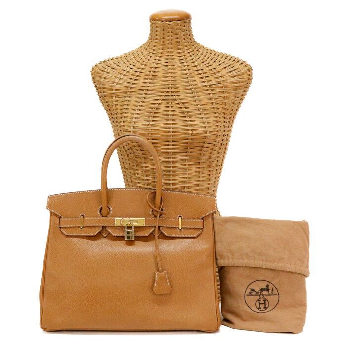 Rakuten - 【Bランク】 エルメス HERMES バーキン 35 アルデンヌ (レザー) GD金具 〇Y刻印 (1995年) ハンドバッグ 手提げかばん ビジネスバッグ トラベルバッグ レディース メンズ ナチュラル (ベージュ) 正規品 中古 mbz29002