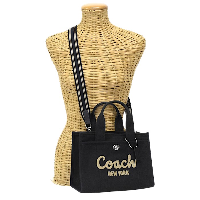 美品　COACH トートバッグ ホワイト/ブラック　カバン　キャンバス　大容量 楽天市場】キャンバス トート（ブランドコーチ）（レディースバッグ