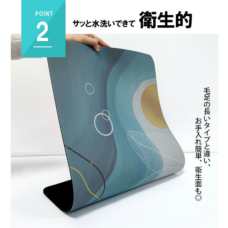 ノンアスベスト 珪藻土 バス マット 洗える ブランド 柔らか 大きいサイズ おしゃ...