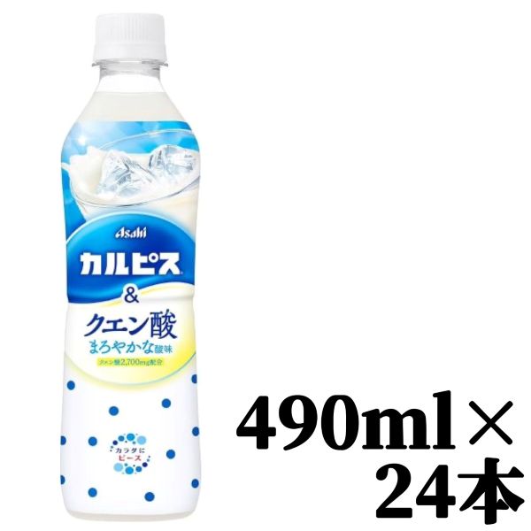 Asahi Calpis & Citric Acid Drink - 490ml x 24 Bottles - Exp. Nov 2026