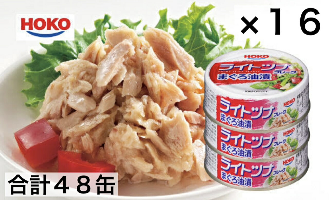 宝幸 ライトツナフレーク まぐろ油漬け シーチキン 缶 缶詰 70g×48缶 （3セット×16）賞味期限2025.9.1 ツナ缶 送料無料 エコイート 通販 最安値 食品ロス削減 数量限定のサムネイル