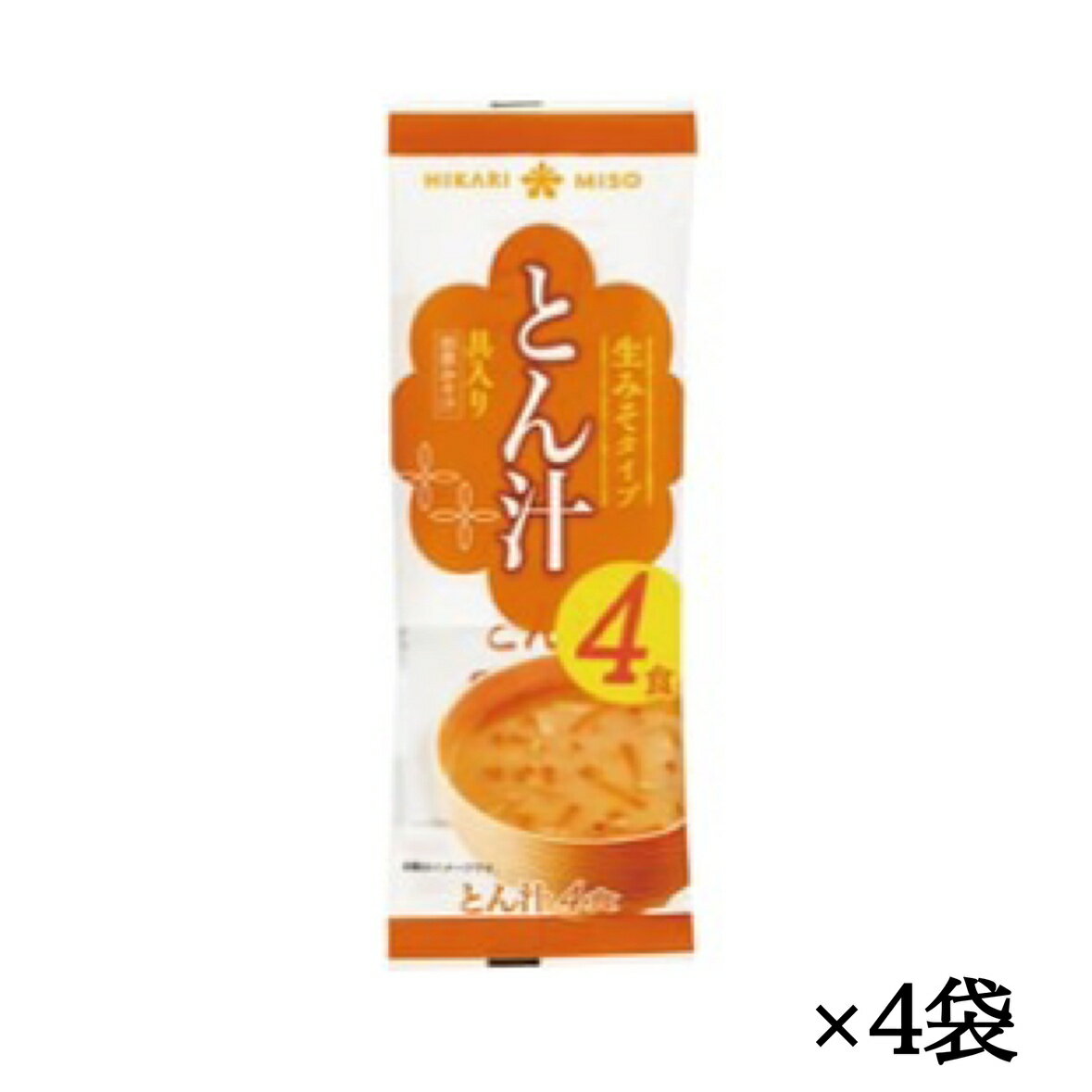樂天商城 - 味噌汁 インスタント【 とん汁4 】1袋4食入り ×4袋 賞味期限 2026年6月 生みそ タイプ みそ汁 豚汁 具入り 即席 朝食 食品ロス フードロス 削減 エコイート 日本もったいない食品センター 送料無料 賞味期限 間近 大特価 お買い得