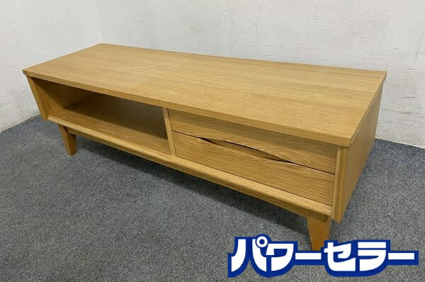 unico/ウニコ 北欧スタイルAVボード SIGNE/シグネ 幅1190 ナチュラル オーク突板 ローボード テレビ台 中古家具 店頭引取歓迎 R8111