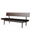 【飛騨産業】 森のことば ベンチ(座クッションタイプ・W165) sw272h ウォルナット材(節入り)