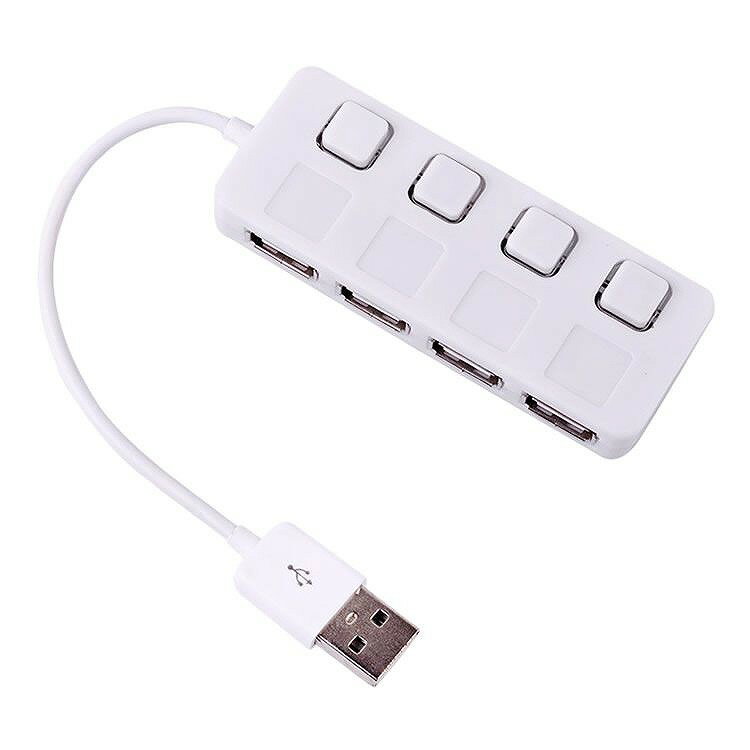 USB 2.0 増設 拡張 4ポート 個別 スイッチ 搭載 LED ランプ パソコン スキャナ プリンタ マウス カメラ..