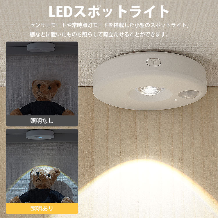 スポットライト 単品 人感センサー LEDライ...の紹介画像3