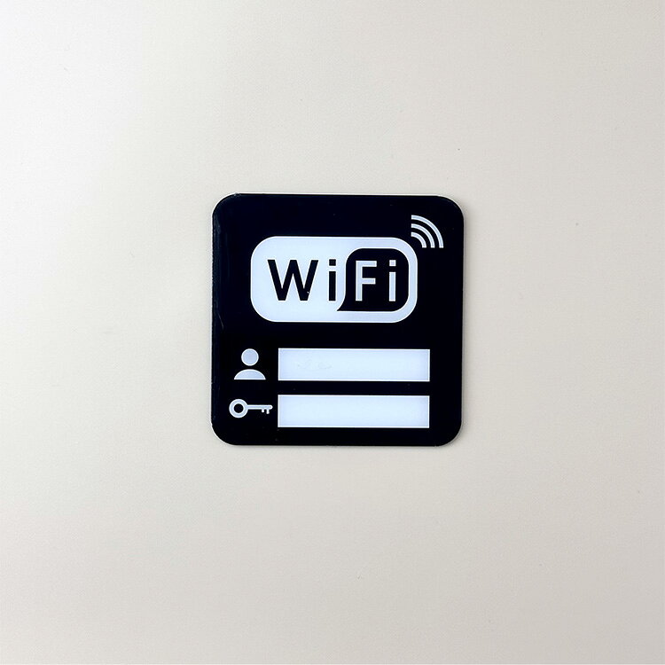 Wi-Fi プレート WiFi案内 サイン Wi-Fiカード SSID パスワード 表示 プレート ネー...