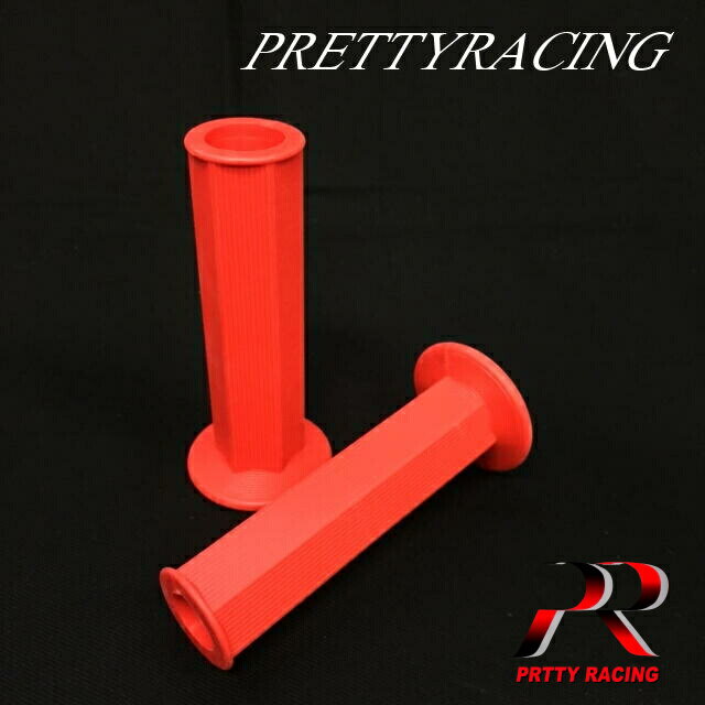 樂天商城 - PRETTY RACING製 汎用 貫通式 六角グリップ 　赤色