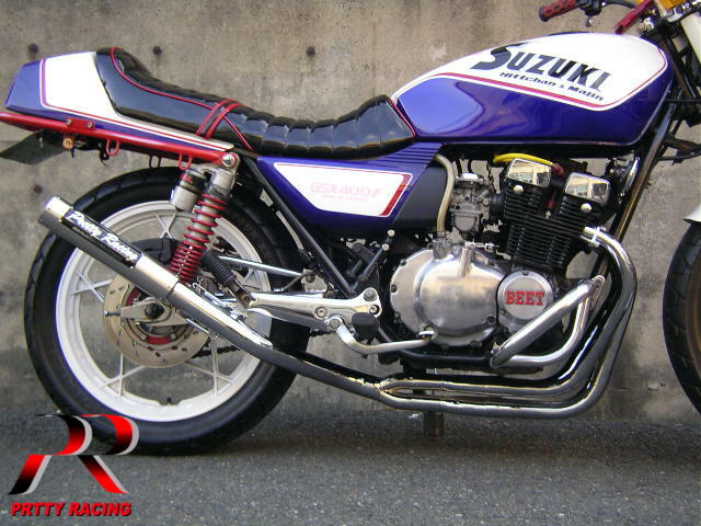 樂天商城 - SUZUKI GSX400FS 分割式 50.8π (流タイプ2) PRETTY管 マフラー