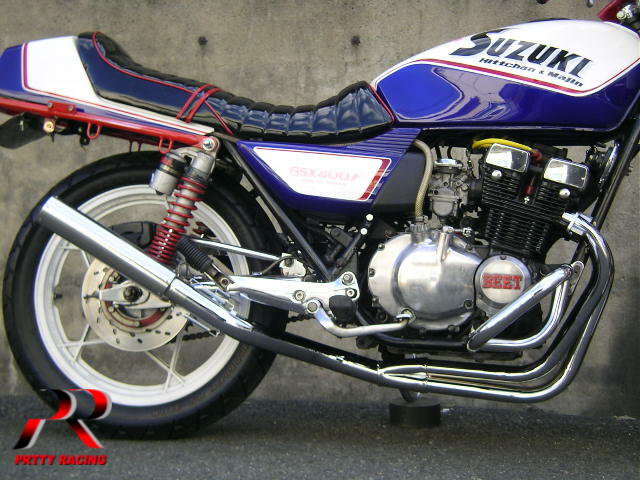 251 cc 〜400 cc  - SUZUKI GSX400FS 4-1管 ALサイレンサー2 50.8π メッキ マフラー