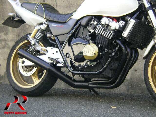 HONDA CB400SF VTEC ショート管 70π 新品 マフラー ブラック