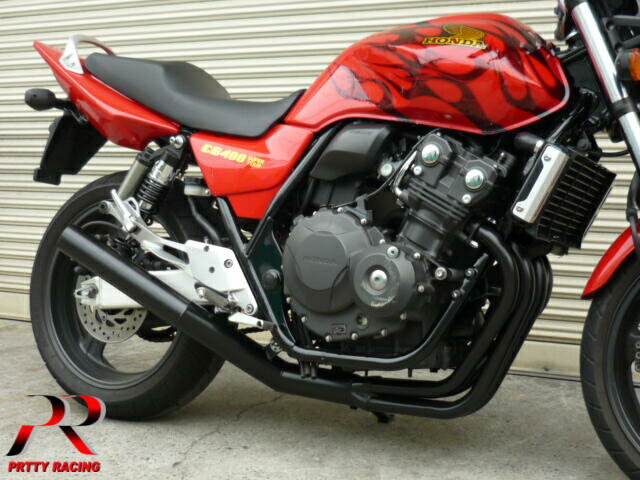 HONDA CB400SF REVO NC42 ショート管 70π 新品 マフラー ブラック