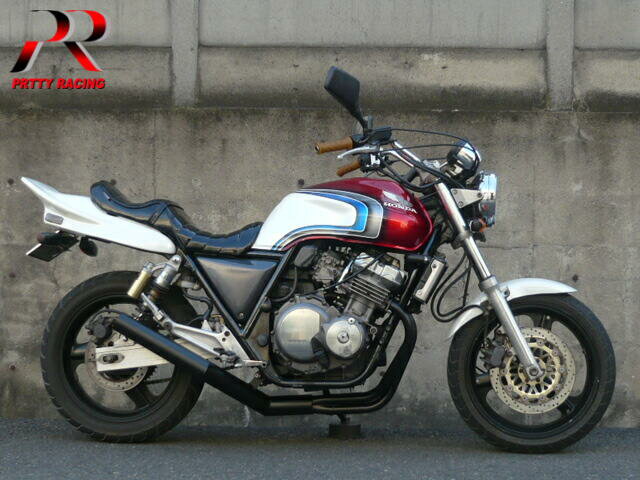 HONDA CB400SF NC31 ショート管 70π 新品 マフラー ブラック 3