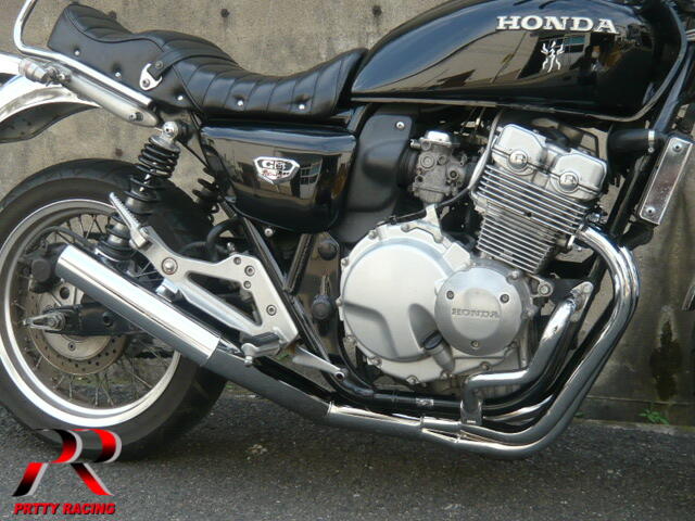 HONDA CB400FOUR NC36 ショート管 70π 新品 マフラー メッキ