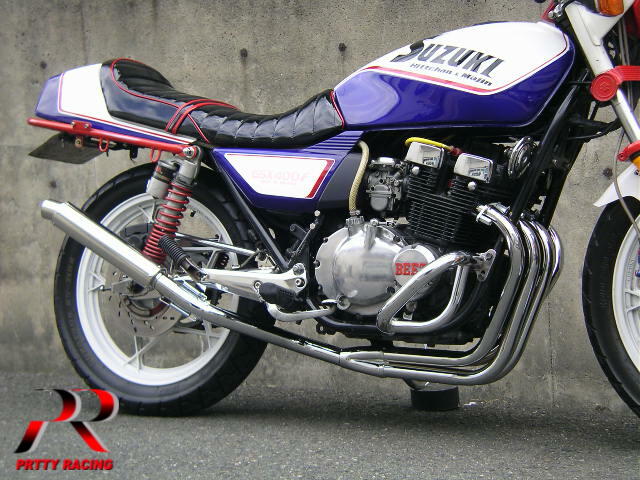 樂天商城 - SUZUKI GSX400FS 4-1管 ALサイレンサー 50.8π メッキ マフラー