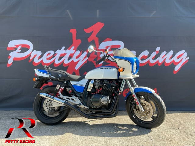 樂天商城 - 感謝セール！SUZUKI GSX400 インパルス GK79A 分割式 50.8π (流タイプ1) 黒 PRETTY管 マフラー