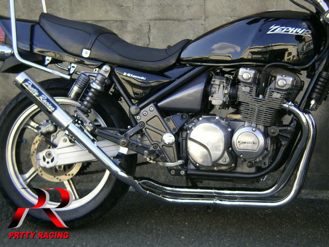 KAWASAKI ゼファー400/Χ 分割式 42.7π (改2) PRETTY管 マフラー