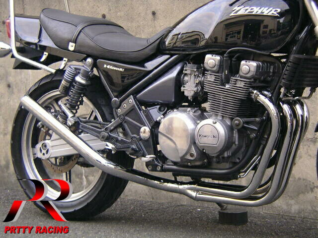 251 cc 〜400 cc  - KAWASAKI ゼファー400/Χ ミドル管 50.8π 新品 マフラー メッキ