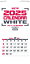 カレンダー 名入れカレンダー文字月表（ホワイト3ヶ月）70冊令和7年 2025年