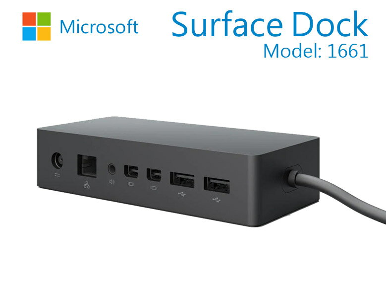 楽天パソコンショップ プランMicrosoft Surface Dock サーフェス ドック ドッキングステーション Model:1661　Pro 3 Pro 4 Surface Book対応 「中古品」wp1400