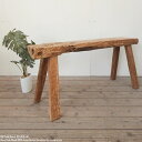 一点物 オールドチーク無垢材 ベンチ 102cm 木製 スツール 木 おしゃれ 総無垢材 一枚板 アジアン家具 長椅子 木製いす 天然木 椅子 チェア バリ家具...