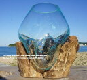 選べる 流木ガラスオブジェ S20 花瓶 アクアリウム テラリウム フラワーポット 金魚鉢 メダカ水槽 バリ島 アジアン雑貨 ポプリ入れ 容器 器 リサイクルガ...