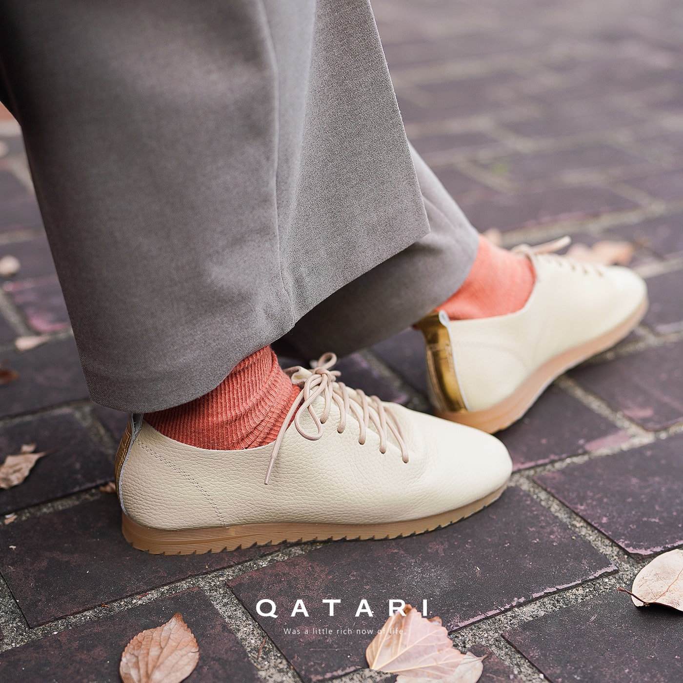 【カタリ限定カラー】スワンアルバーグ レースアップシューズ トリノコ ベージュ レディース スニーカー SWAAN4RLBERG LaceUpShoes Torinoko beige 2025FWモデル