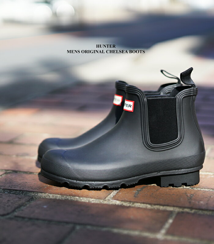 初回のみサイズ交換片道送料無料 ハンター メンズ オリジナル チェルシー ブーツ ブラックhunter Mens Original Chelsea Boots Black Mfs9116rma Blk 正規品 Qatari カタリ