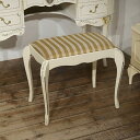 セール★英国イギリスヴィンテージ家具 ホワイトペイント スツール 猫脚 B433