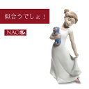 陶磁器製 手作り人形 NAO(高品質 人形 フィギュリン かわいい インテリア お祝い プレゼント ギフト オブジェ 置物 磁器製品 女の子)