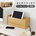 【5/15(木)20時〜★ポイント5倍】ケーブル収納ボックス 1段タイプ【Tapio】タピオ(ケーブル 収納 まとめる ケーブルボックス おしゃれ 北欧 デスク 配線 タップ 整理 テレビ 電源 コード収納 コード隠し 木製 白 スリム 棚 ケース 高さ調節 充電器)(3)