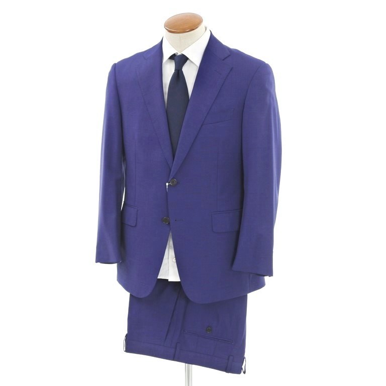 【中古】スーツカンパニー THE SUIT COMPANY ウール 2つボタンスーツ ロイヤルブルー【サイズ160cm 4Drop】【NVY】【S/S】【状態ランクB】【メンズ】【10401-956438】【1万円以上送料無料】