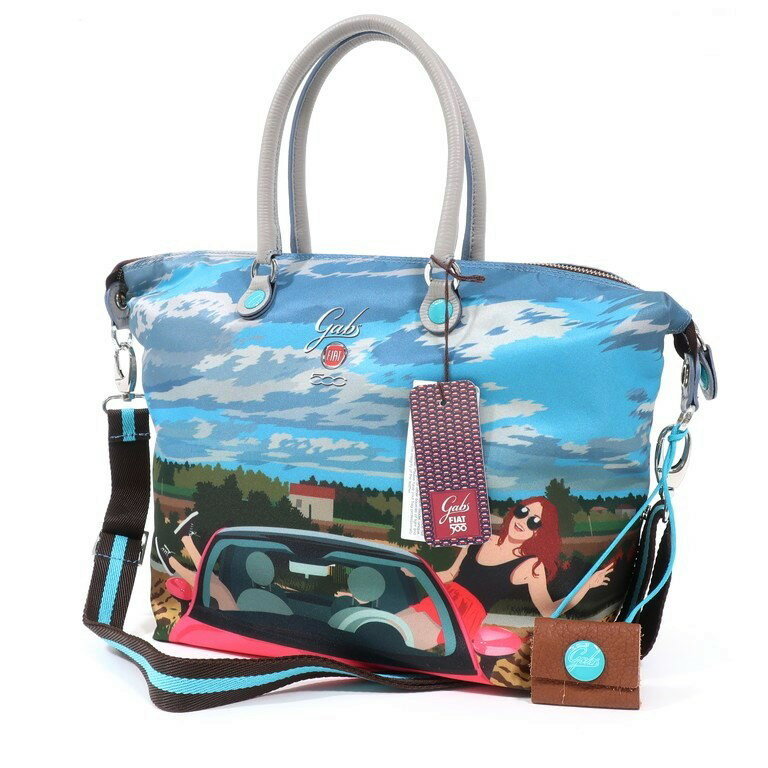 【中古】ガブス GABS ナイロン 2way　トートバッグ ピンク×ブルー【W42.5×H（マチなしの状態で）36×D（マチありの状態で）16.5】【PNK】【S/S/A/W】【状態ランクA】【メンズ】【11204-956096】【1万円以上送料無料】のサムネイル