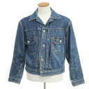 【中古】リーバイス Levi's ヴィンテージ 507XX 片面タブ ハギ付き Gジャン デニムジャケット ダークブルー【サイズ42位】【BLU】【S/S/A/W】【状態ランクC】【メンズ】【10205-955620】[2110BPD]