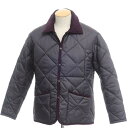 【中古】ラベンハム LAVENHAM 中綿 ポリエステル キルティングブルゾン ネイビー×パープル【サイズ34】【NVY】【A/W】【状態ランクB】【メンズ】【10299-955456】[2203BPD]