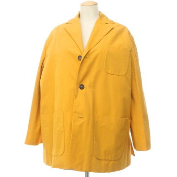 【SALE50%/返品不可】【新品】プランシー PLAN C コットンナイロン オーバーサイズ 中綿 3B ジャケット マスタード【サイズ36】【YEL】【A/W】【状態ランクN】【レディース】【90101-955376】