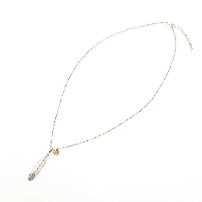 【中古】【未使用】アンプジャパン amp japan small feather necklace シルバー系 ネックレス シルバー【SIV】【S/S/A/W】【状態ランクS】【メンズ】【19999-955279】