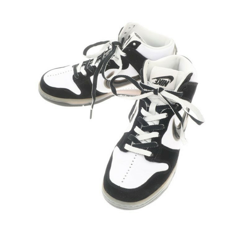 【中古】ナイキ NIKE SLAM JAMコラボ DUNK HIGH SP/SJ ダンクハイ スニーカー ホワイト×ブラック系【サイズ26cm】【WHT】【S/S/A/W】【状態ランクB】【メンズ】【11105-955247】