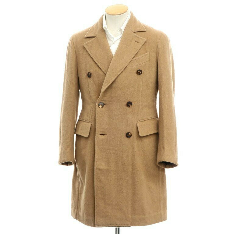 【中古】スティレ ラティーノ STILE LATINO キャメル ダブルブレストコート キャメル【サイズ42 Drop7R】【BEI】【A/W】【状態ランクB】【メンズ】【10301-955505】[EPD]のサムネイル