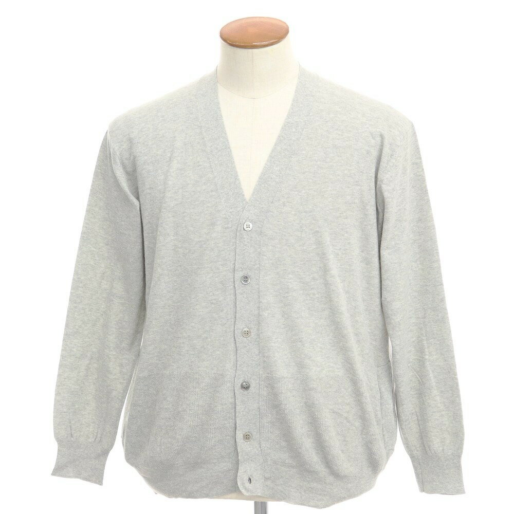 【SALE/20倍】【中古】カバンドズッカ CABANE de ZUCCa コットン ニット カーディガン グレー【サイズM】【GRY】【S/S】【状態ランクB】【メンズ】【769584】[EPD]