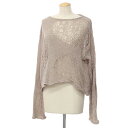 【中古】エモーショナルワールド EMOTIONAL WORLD ポリエステル プルオーバー ニット グレージュ【サイズF】【GRY】【S/S】【状態ランクC】【...